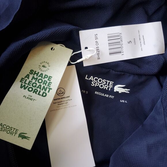 Lacoste Sport Jacket Hooded Paris 2024 Olympics Eurosport Staff Promo New Mens L - Picture 10 of 15